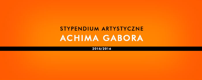 Stypendium Artystyczne Achima Gabora
