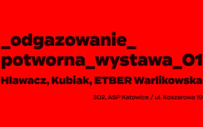 _odgazowanie_potworna_wystawa_01 / Magdalena Hlawacz, Marta Kubiak, Małgorzata ETBER Warlikowska