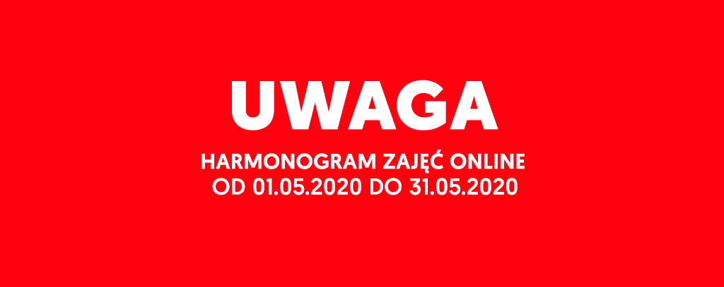 Harmonogram zajęć on-line w trakcie obowiązywania zarządzenia 22/2020 Rektora UO (1.05.2020–31.05.2020)